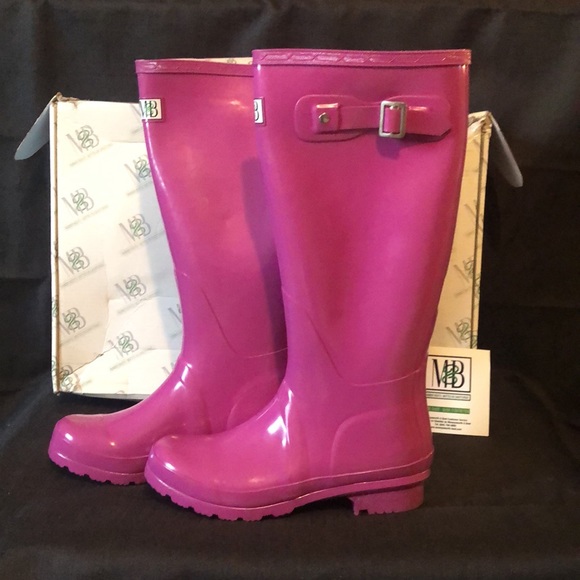 M&B Other - M&B pink rubber boots; new in box, ladies size 7 TTS.  Never worn